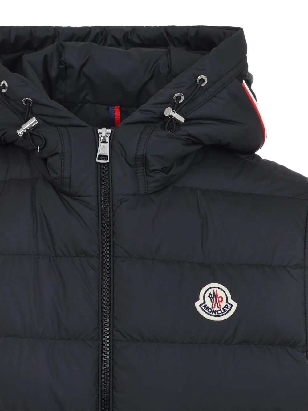 Жилет с нашивкой-логотипом Moncler, черный — фото 3