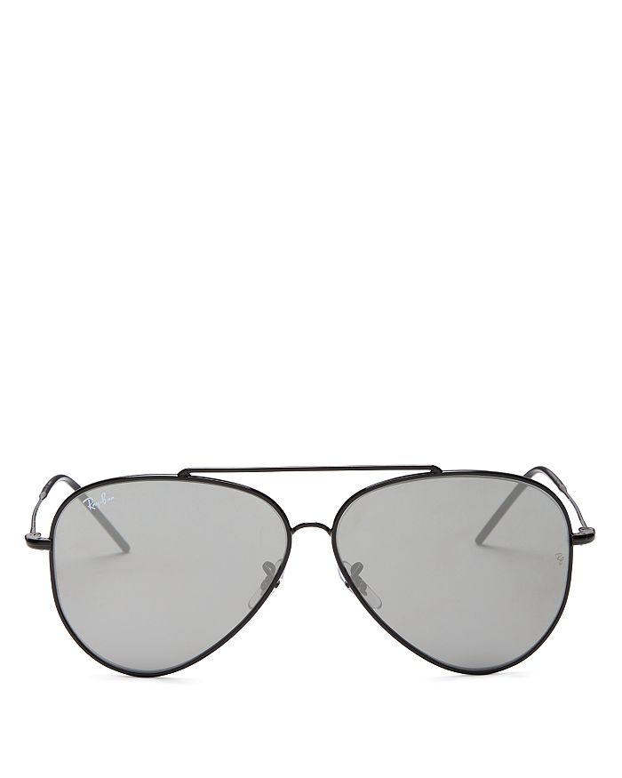 

Авиаторские солнцезащитные очки, 62 мм Ray-Ban, черный