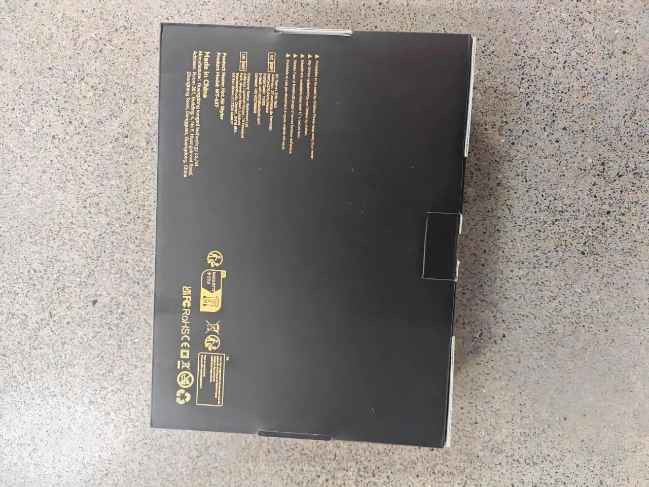 Набор для укладки волос 5 в 1 Hair Dryer Comb с горячим воздухом, бело-золотой Carsminders — фото 4