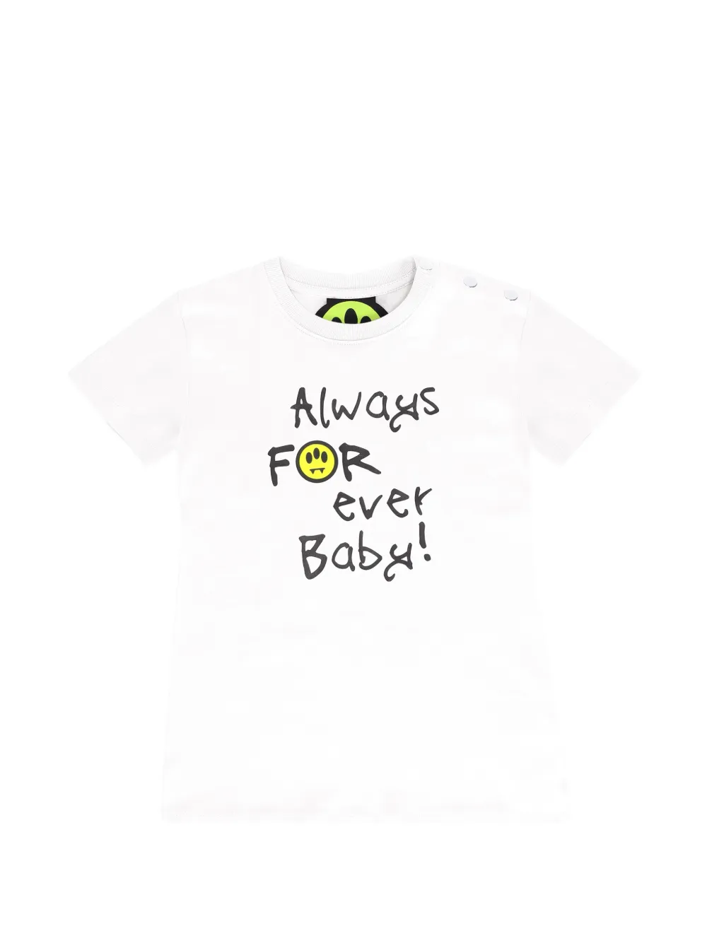 

Платье с принтом и короткими рукавами Barrow Kids, белый