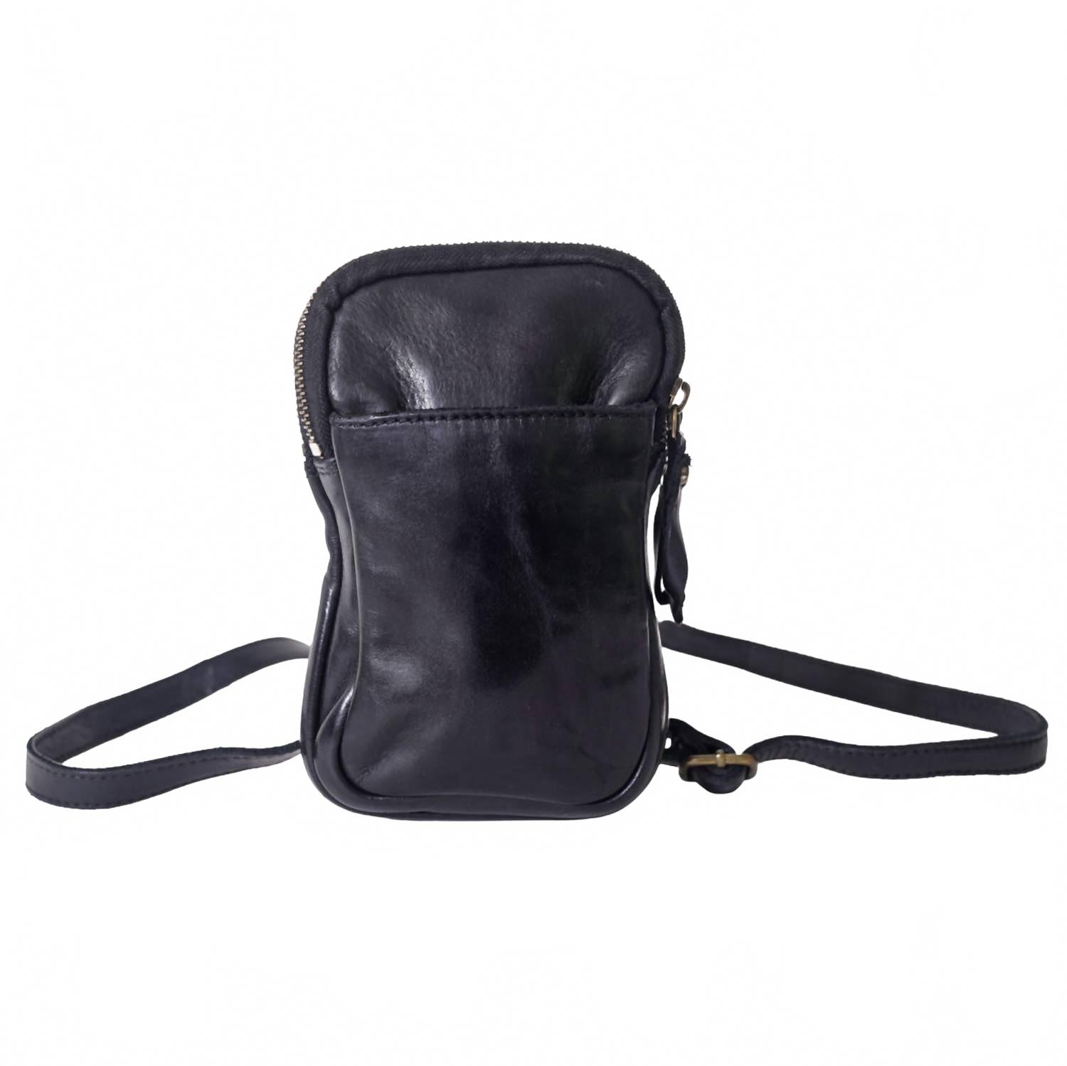 

Женская кожаная поясная сумка черного цвета Spaghetti Western, черный