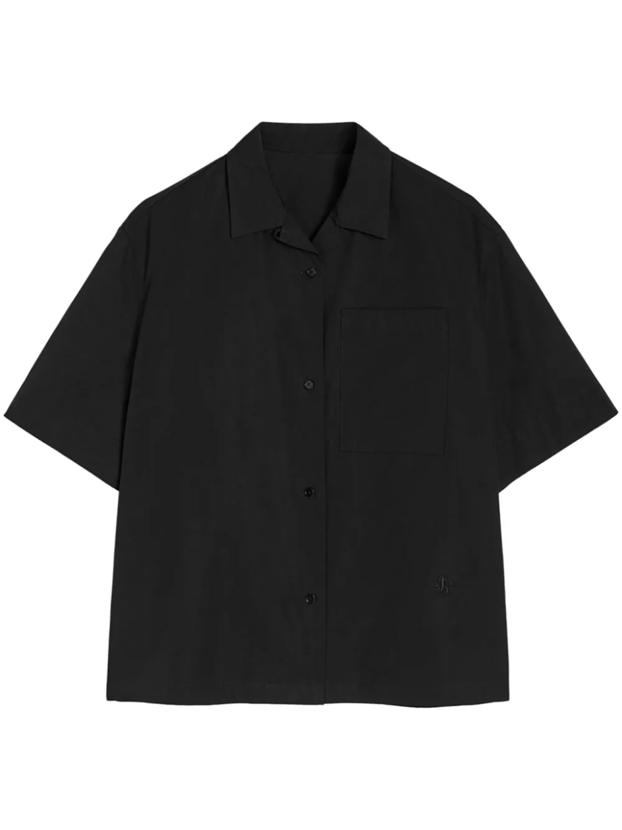 

Рубашка с короткими рукавами Jil Sander, черный