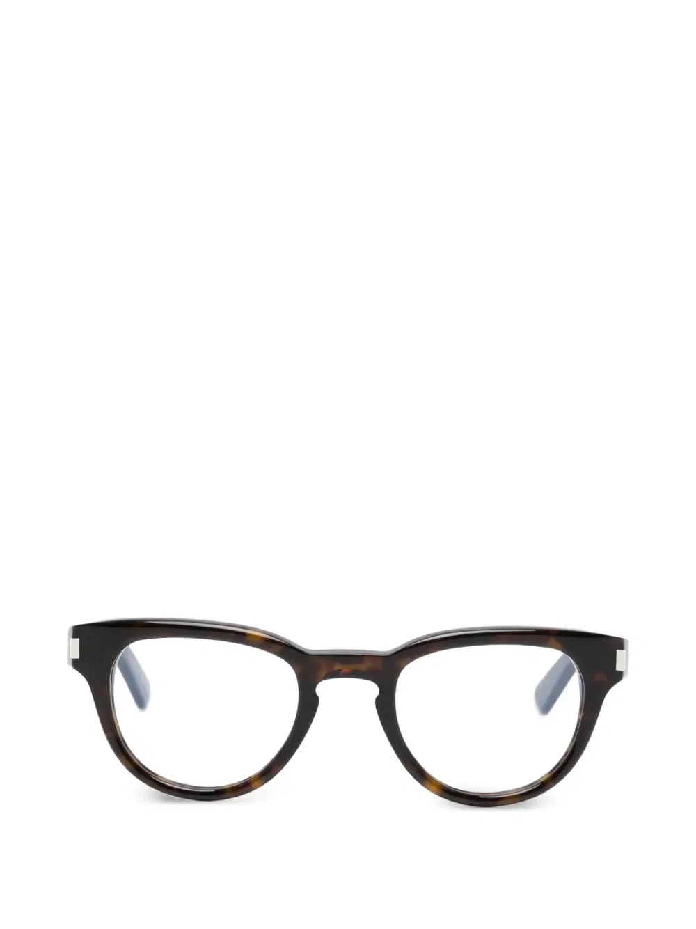 Очки в геометрической оправе Saint Laurent Eyewear, коричневый