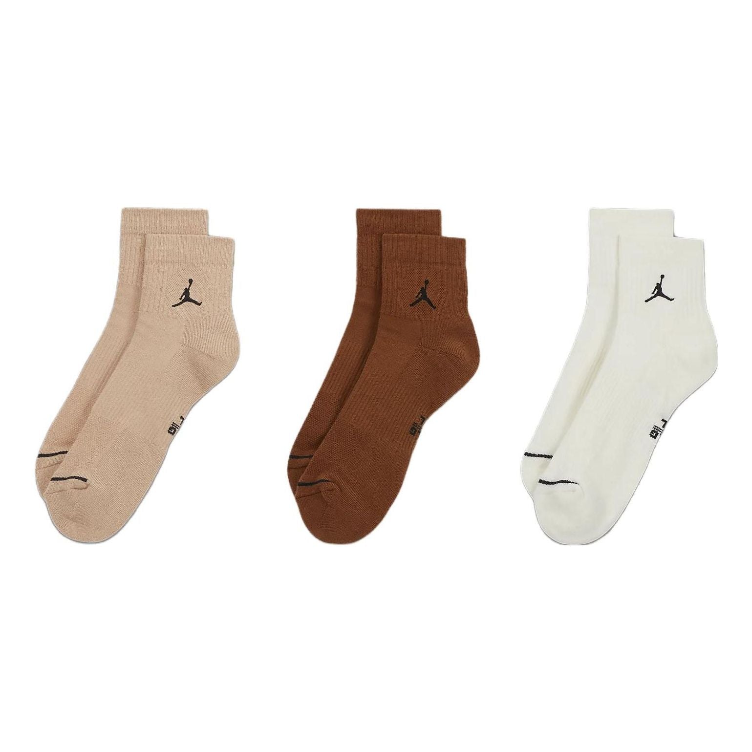 

Носки Air Jordan Everyday Ankle Socks 3 Pairs 'Multi-Color' DX9655-910, разноцветный
