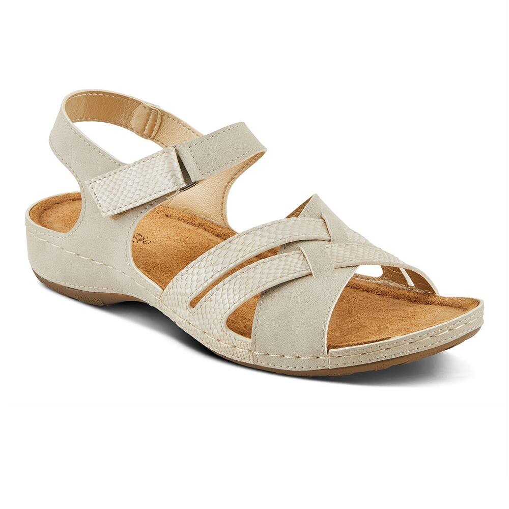 

Женские сандалии Flexus by Spring Step Alvina на плоской подошве, цвет Beige Multi