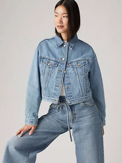 

Укороченная куртка дальнобойщика 90-х годов Levi's, цвет Strange Encounter - Medium Wash