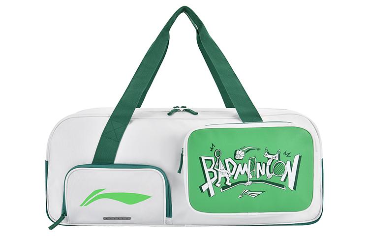 

Сумка для бадминтонной ракетки из искусственной кожи LiNing One Shoulder Regular Unisex бело-зеленая