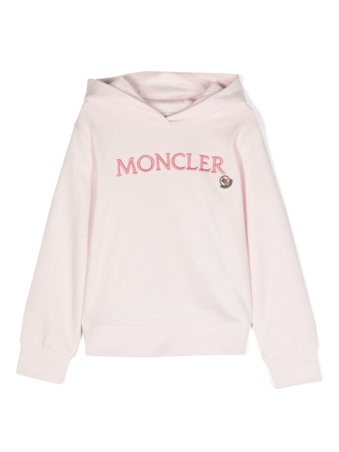 

Moncler Enfant худи с вышитым логотипом, розовый