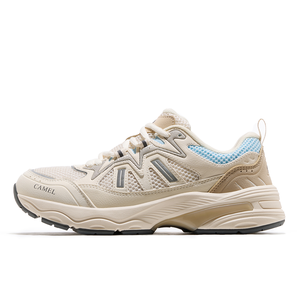 Низкие походные ботинки для женщин CAMEL, Light Beige White Latte Brown