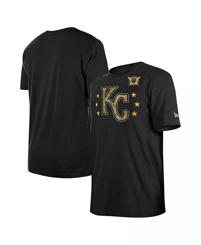 

Мужская черная футболка Kansas City Royals 2024-Armed Forces Day New Era