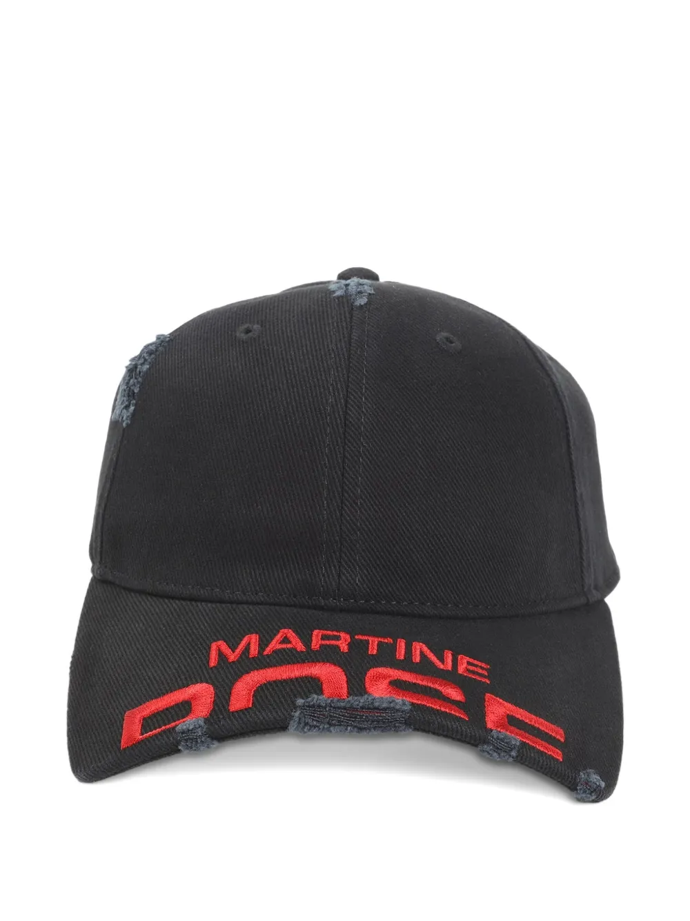 

Бейсболка с потертым логотипом Martine Rose, черный
