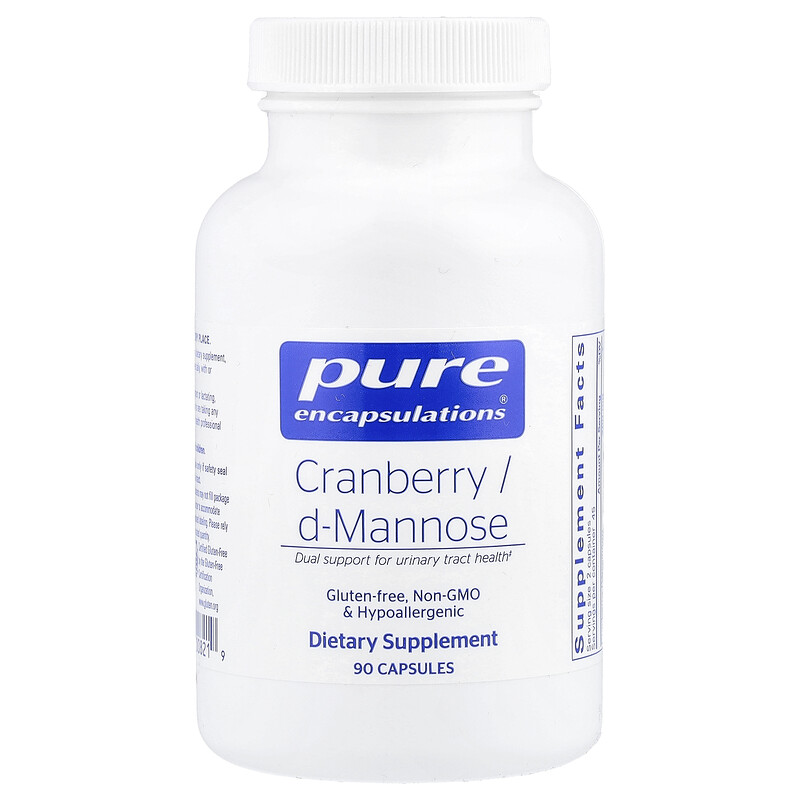 

Pure Encapsulations, Клюква / D-манноза`` 90 капсул