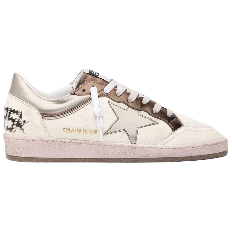 Кроссовки Ball Star Ltd Low top Skateboard Shoes мужские белые Golden Goose, белый — фото 3