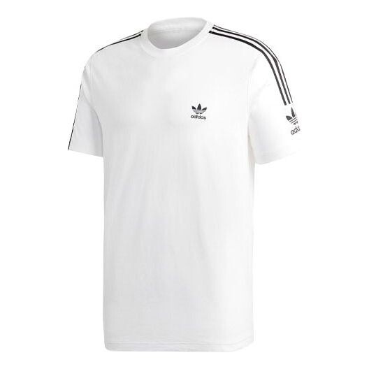 

Футболка originals tech tee contrasting colors round neck sports short sleeve white Adidas, белый