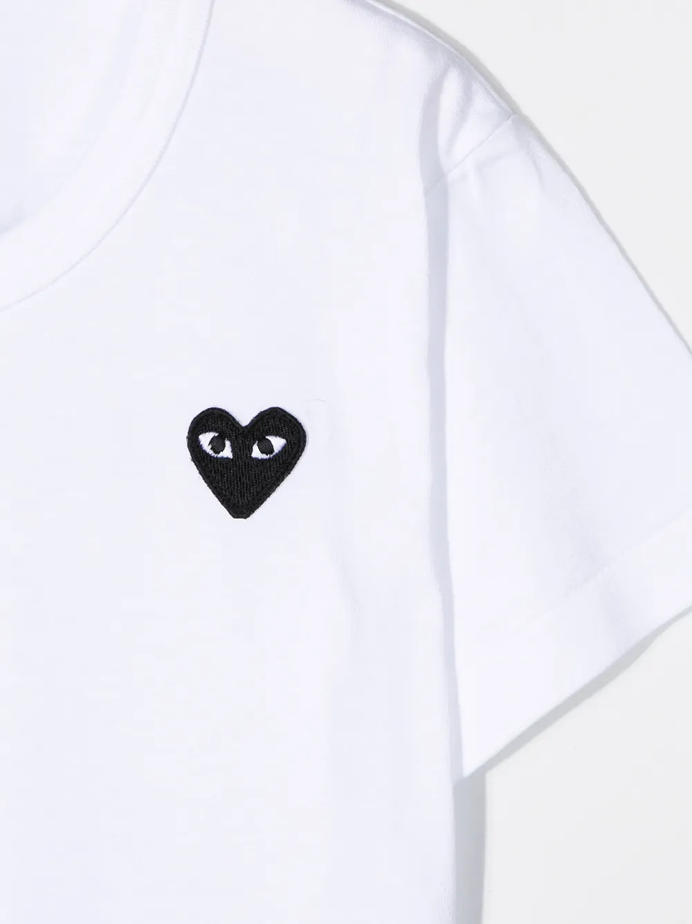Футболка с вышитым логотипом Comme Des Garçons Play Kids, белый — фото 3