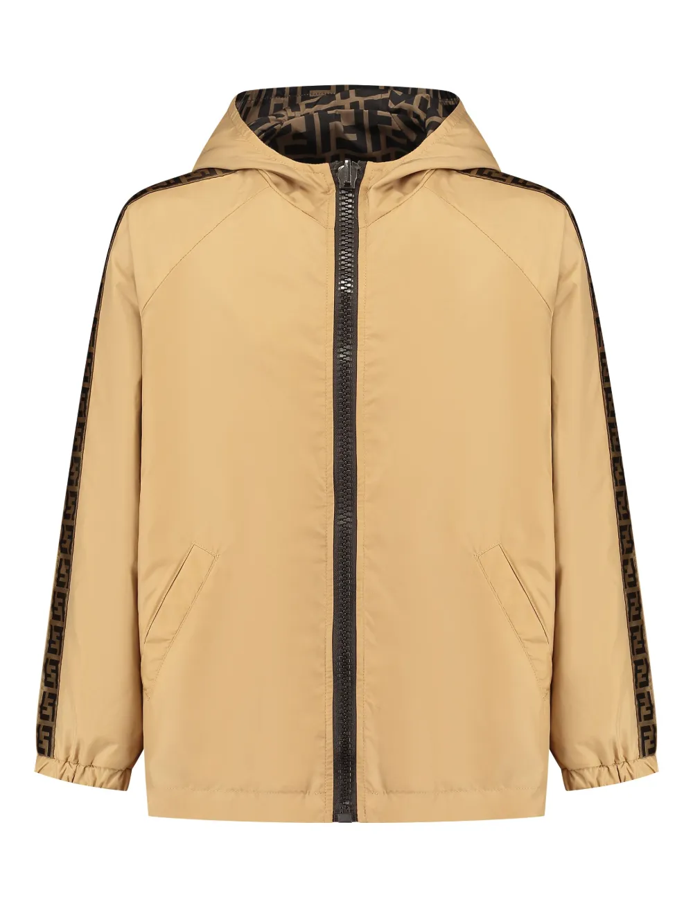 

Худи на молнии с логотипом FF FENDI KIDS, нейтральный