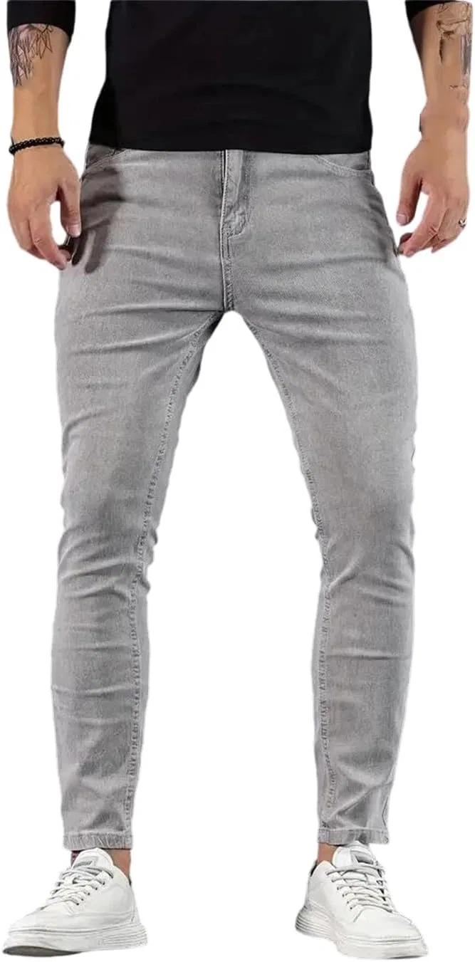 Джинсы, скинни, Vintage Washed, Gray9