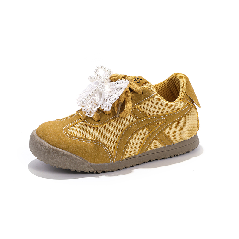 

Нескользящая, износостойкая, дышащая детская обувь для повседневной носки FIRS Kids, золотой