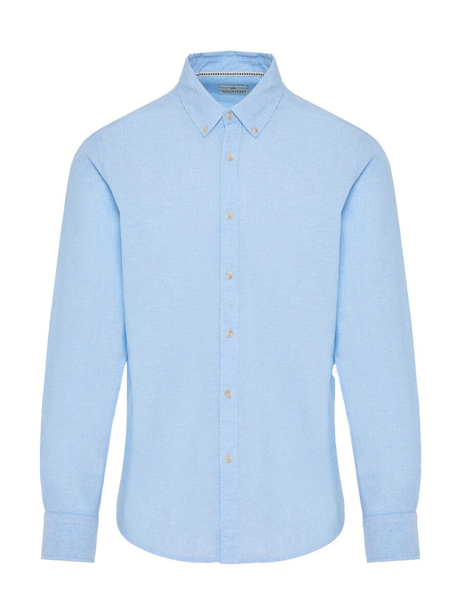 

Рубашка на пуговицах классического кроя Funky Buddha, светло-голубой