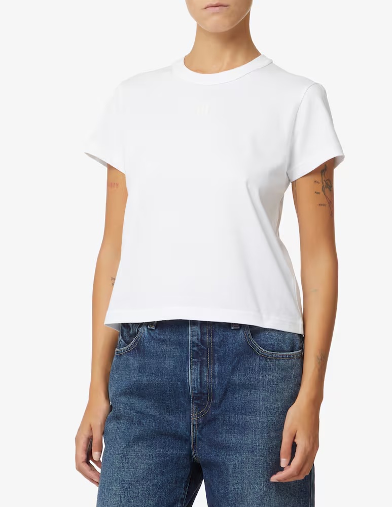 

Футболка с логотипом Fit Essential - Белая Alexander Wang, белый