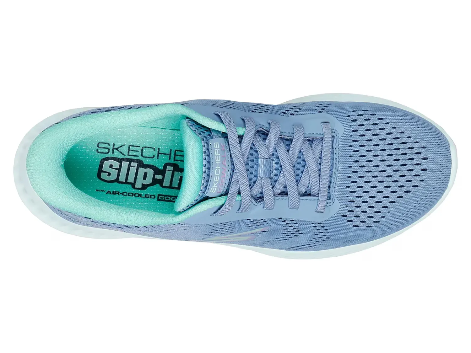 Hands Free Slip-ins GO WALK Now Khloe Кроссовки - женские Skechers, Blue — фото 4