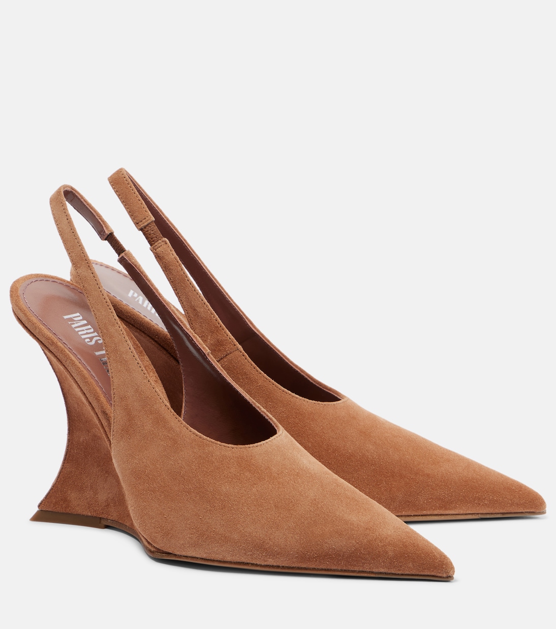 Замшевые туфли Nina 105 с пяткой на пятке Paris Texas, Terracotta