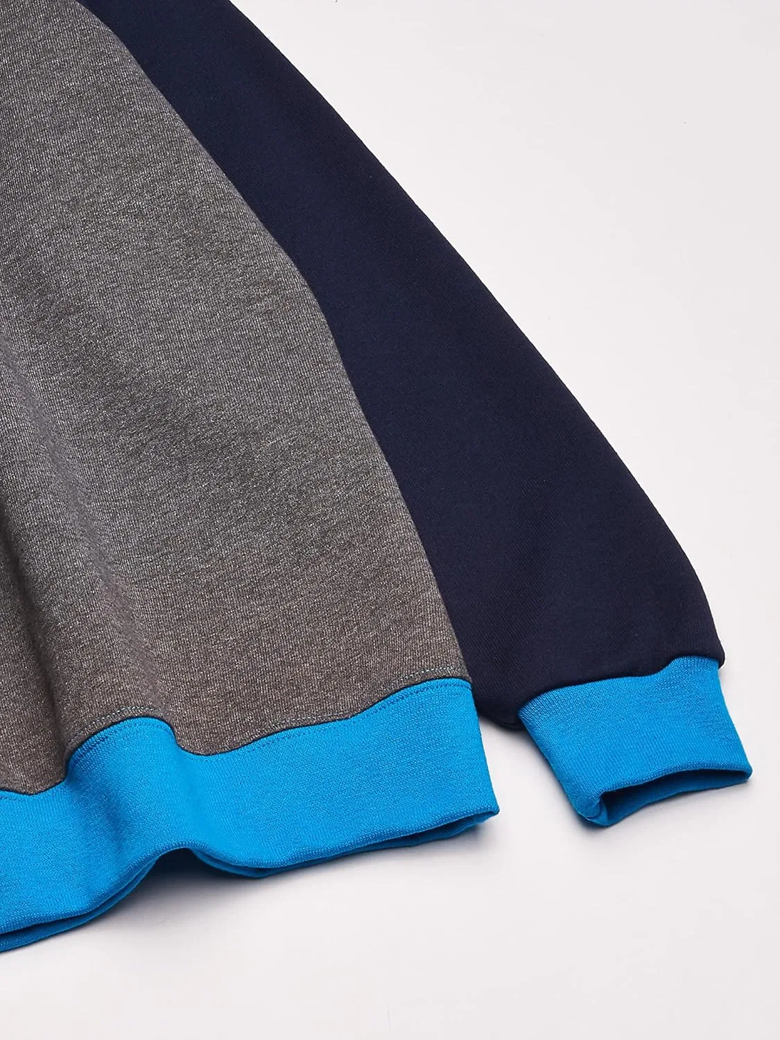 Толстовка Fruit of the Loom для мальчиков, Charcoal Heather/Navy — фото 2