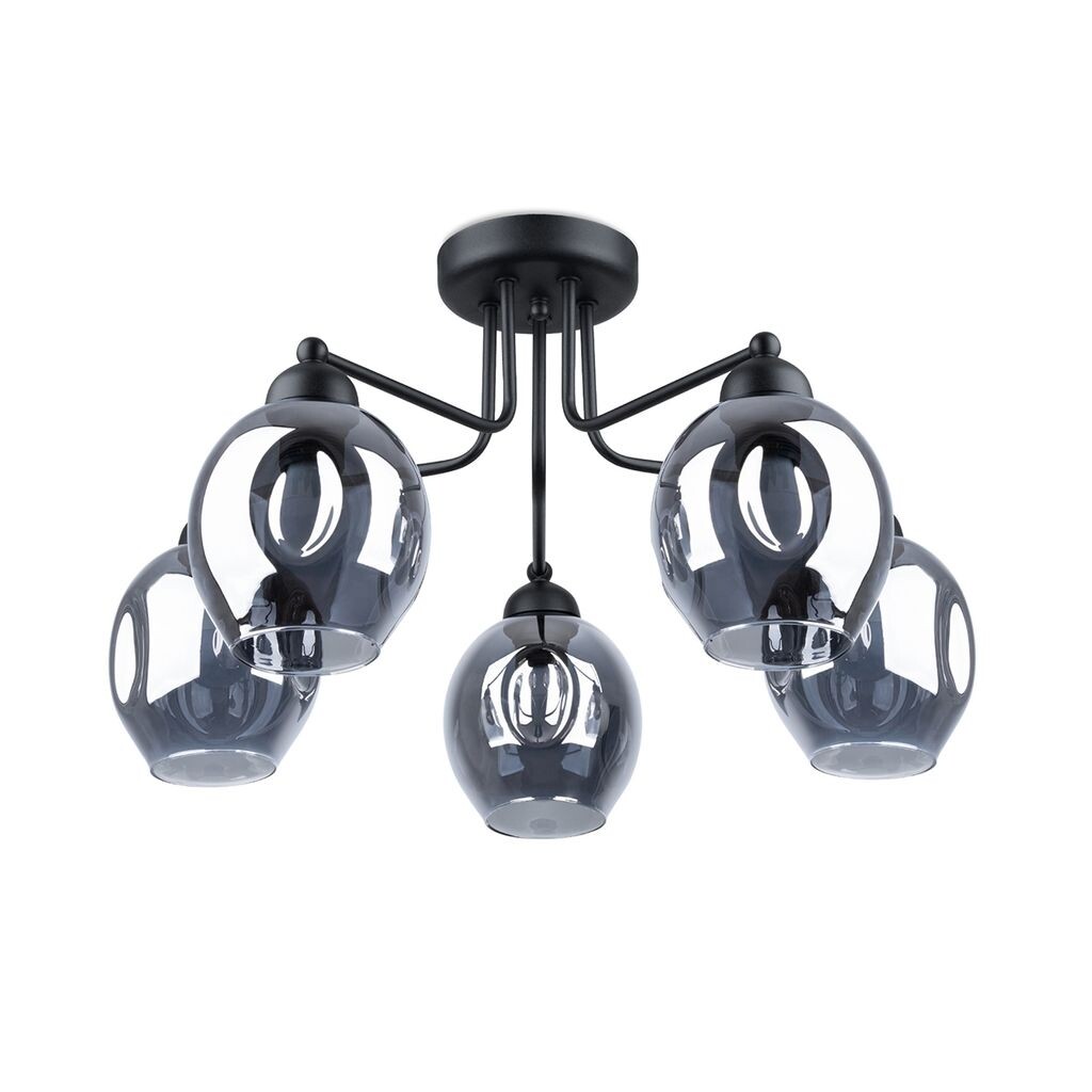 

Люстра FILLAN 5 черная 5xE27 60Вт сталь 36x59x59см Sollux Lighting, черный