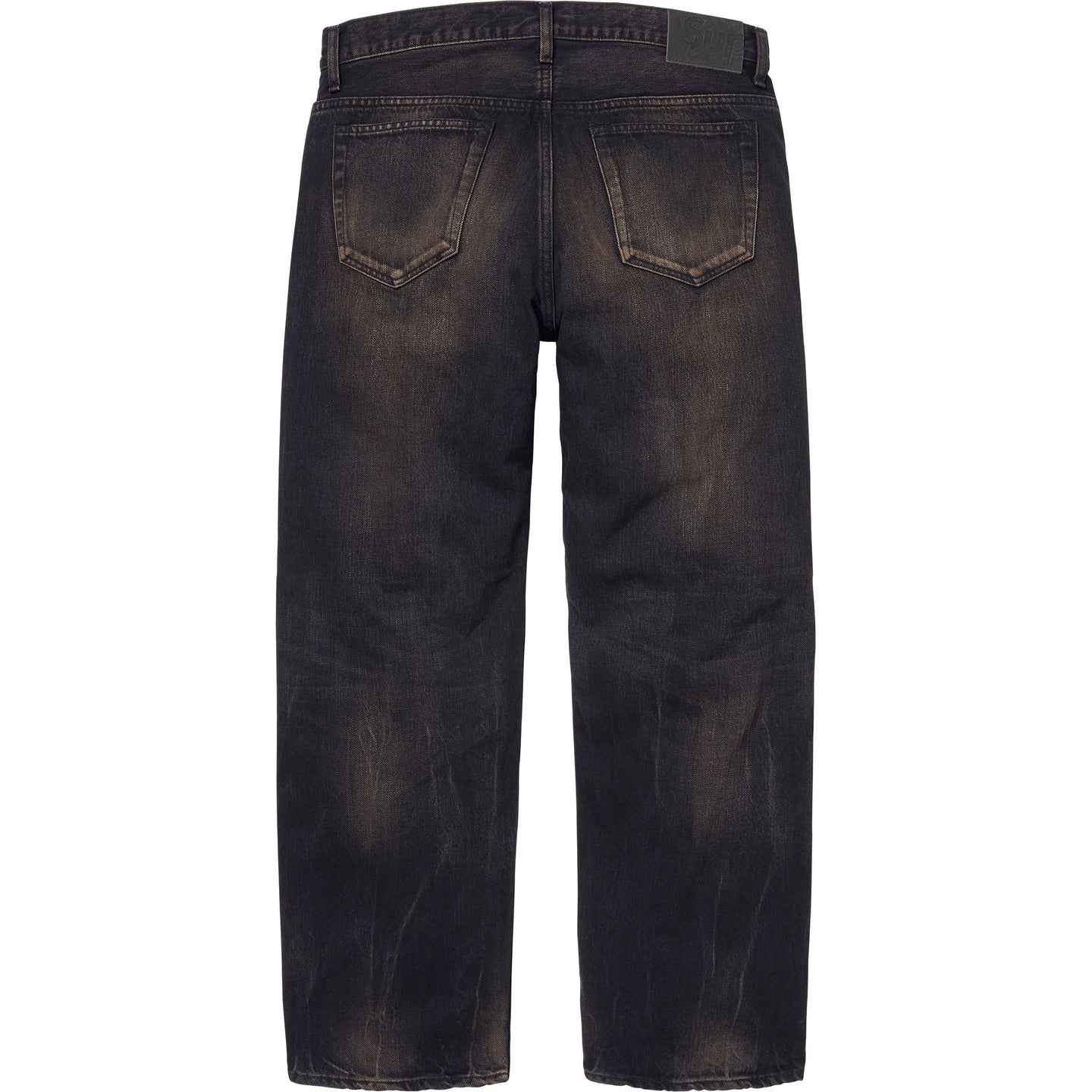 Высокоизношенные джинсы свободного кроя Selvedge Supreme, постиранный черный/постиранный черный — фото 3
