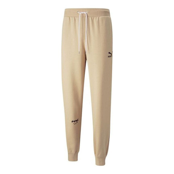 

Брюки logo club sweatpants 'beige' Puma, бежевый