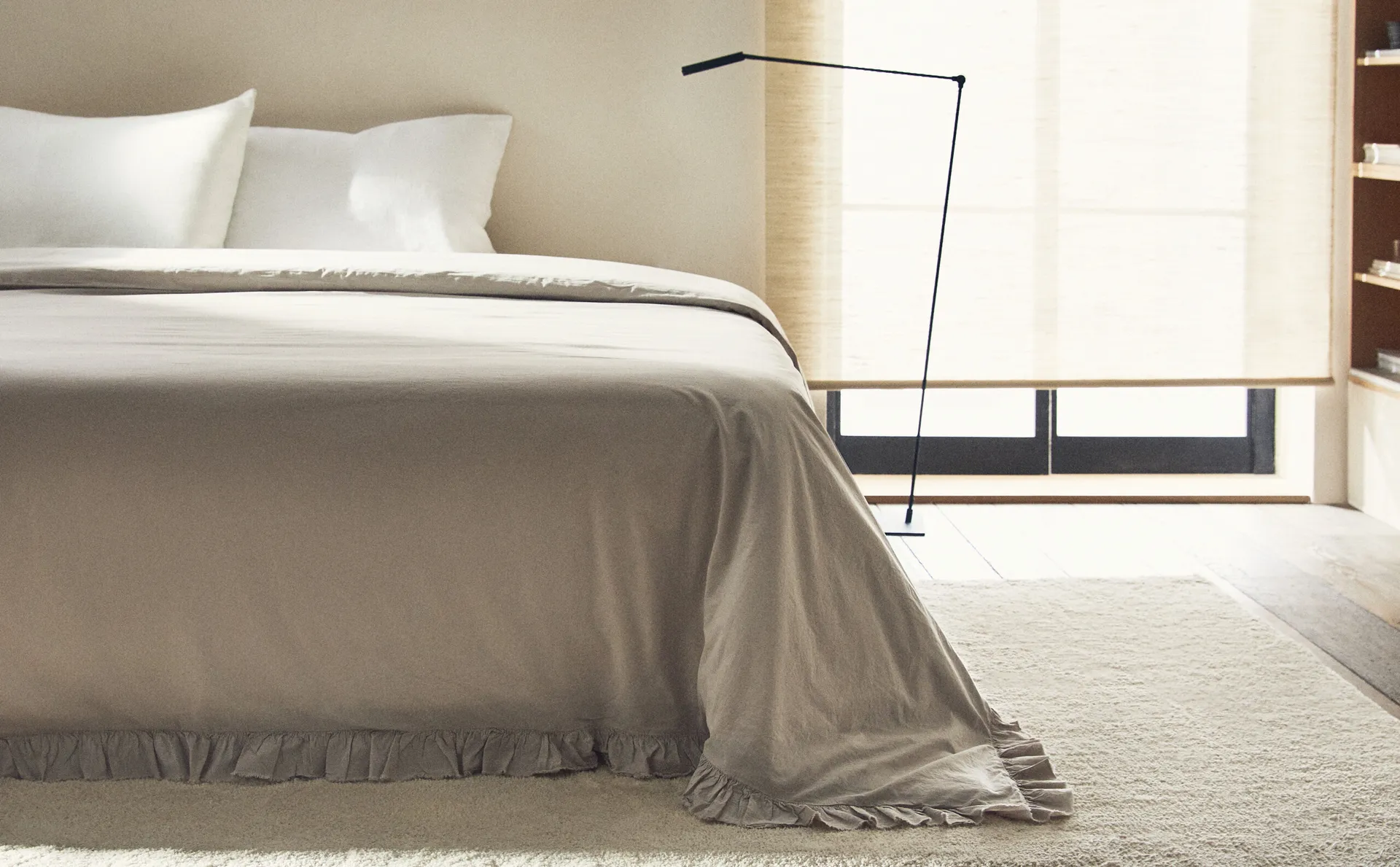 

Пододеяльник с рюшами Zara Home, серый