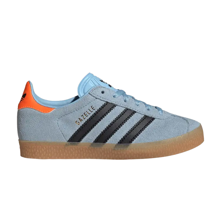 

Кроссовки adidas Gazelle C Clear Sky Black Solar Orange, синий