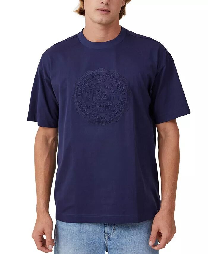 

Мужская футболка для студентов Box Fit COTTON ON, синий