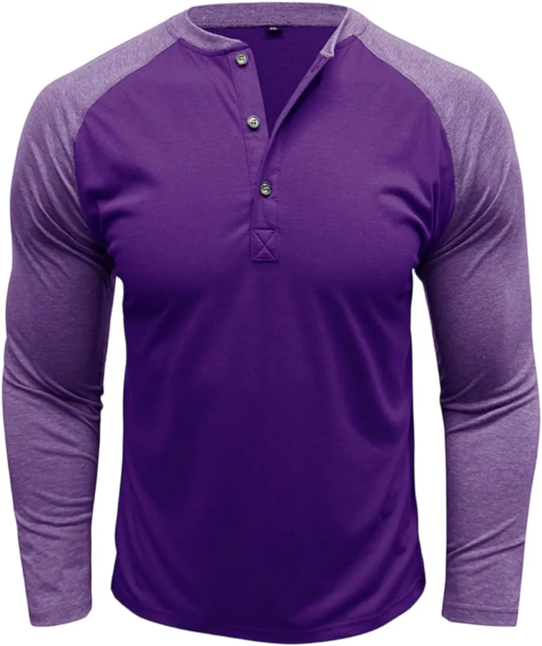 

Мужская однотонная блуза с длинным рукавом Casual
