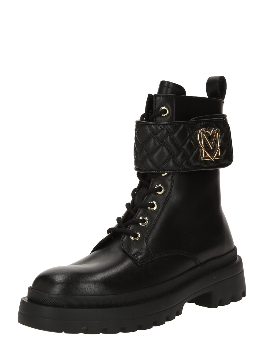 

Ботинки Love Moschino Lace-Up Ankle Boots, черный