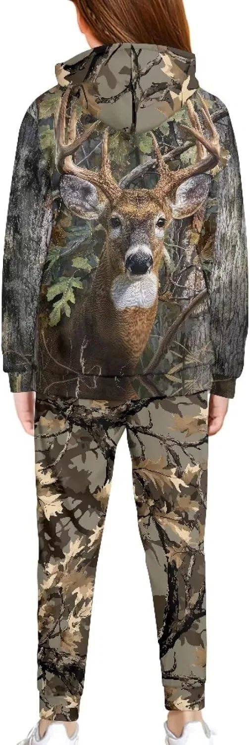 Детский спортивный костюм Camo Deer C, Xpyiqun, 2 предмета (толстовка и штаны) — фото 2