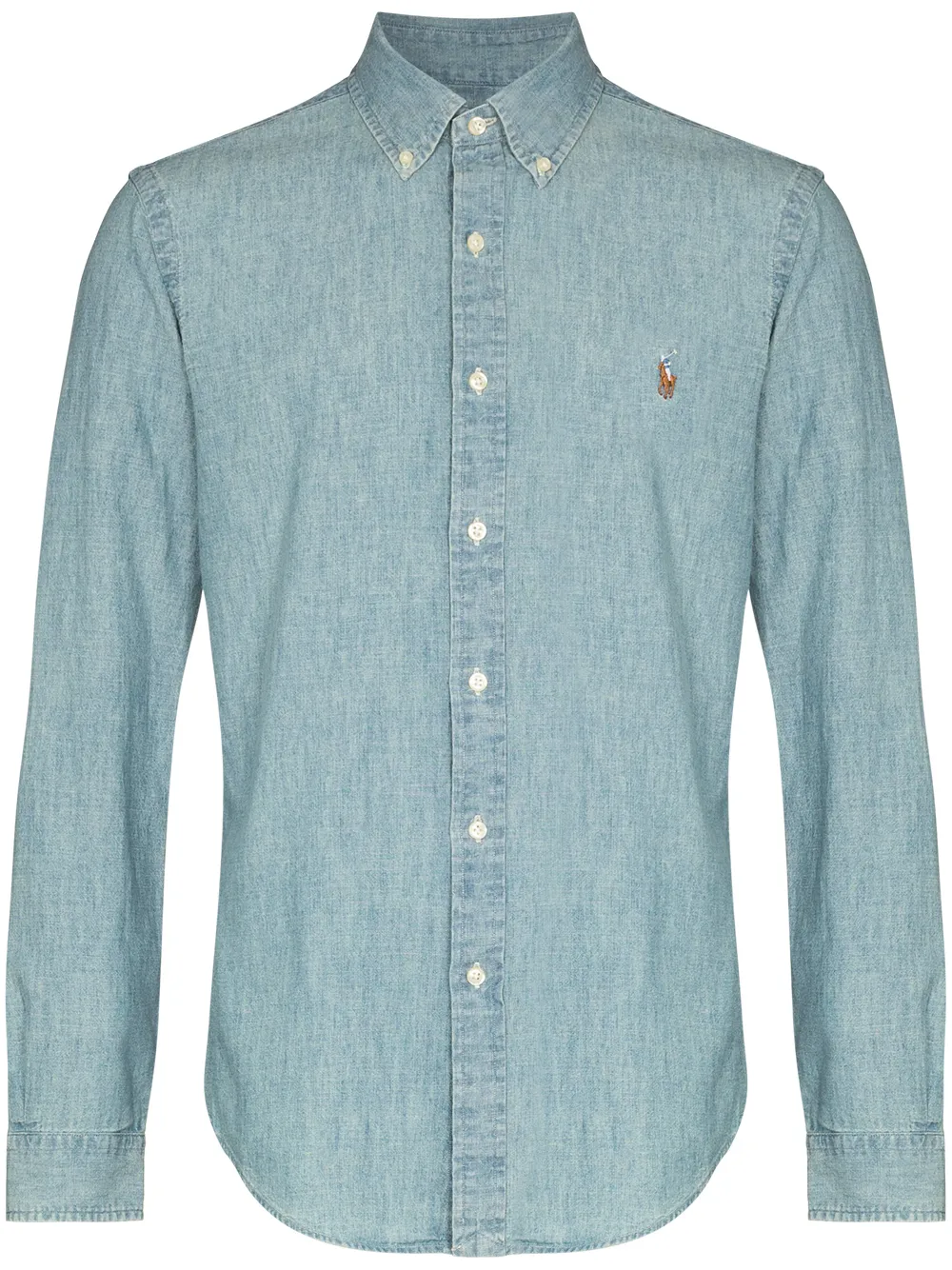 

Рубашка Polo Pony из ткани шамбре POLO RALPH LAUREN, синий