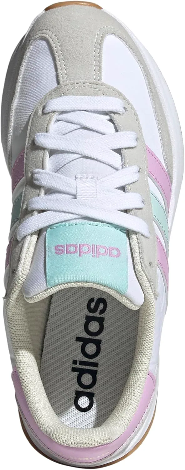 Adidas детские кроссовки Unisex Run 70s 2.0, белый/сиреневый/мятный — фото 3