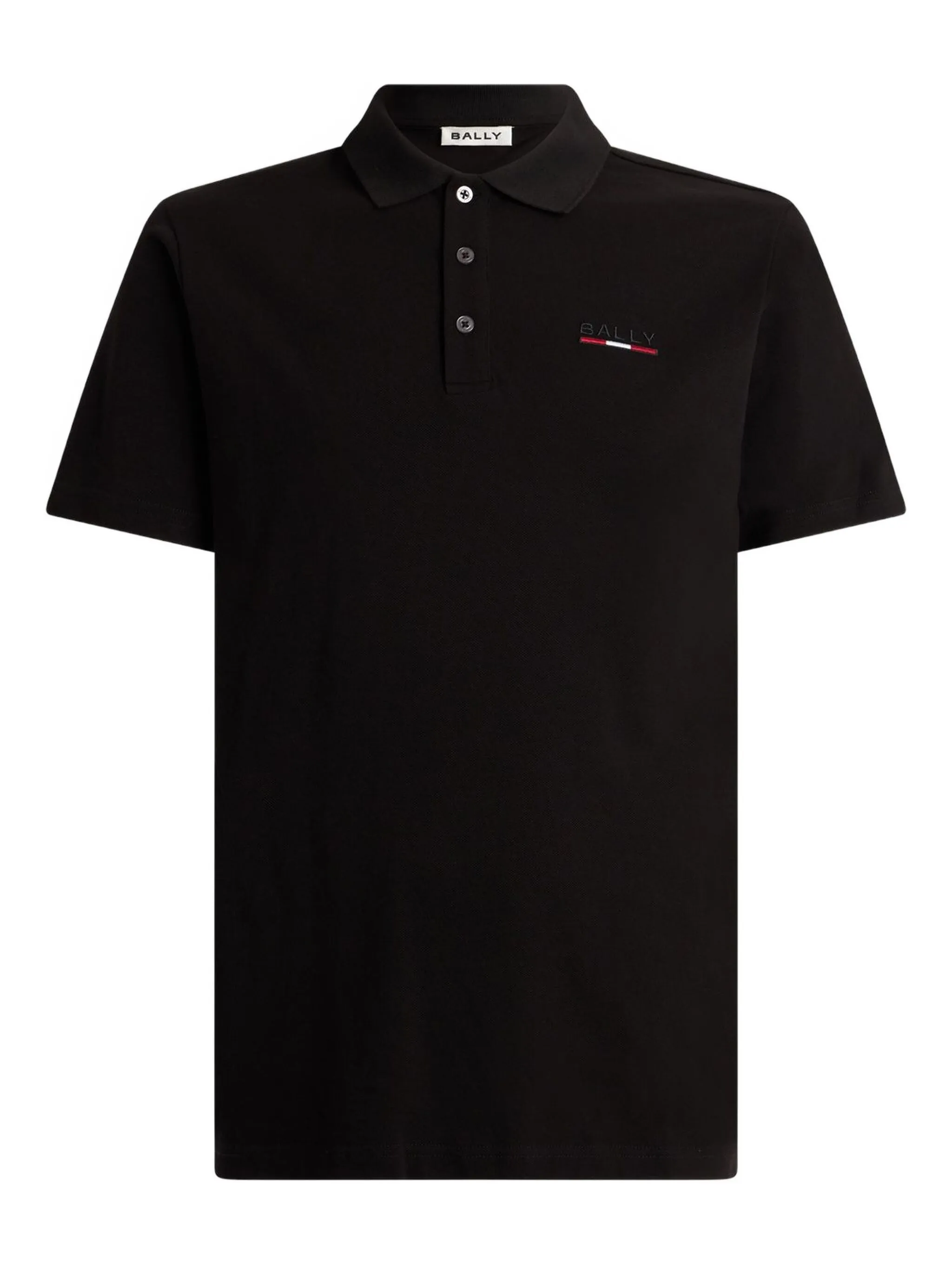 

Рубашка поло с вышитым логотипом Bally, черный