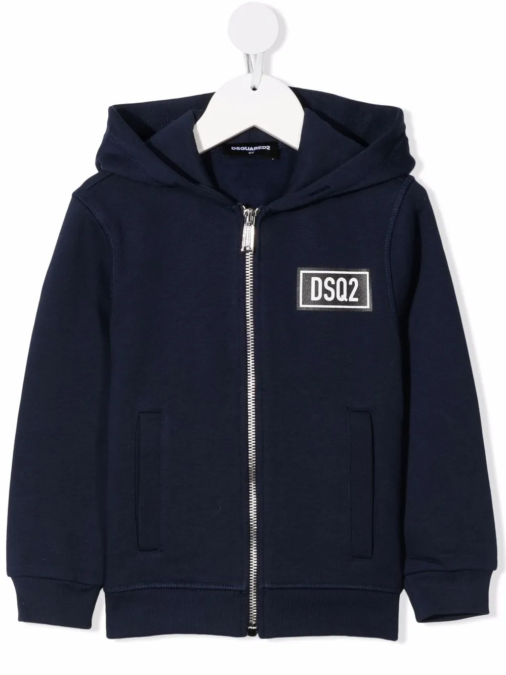 

Куртка с капюшоном и нашивкой-логотипом DSQUARED2 KIDS, синий
