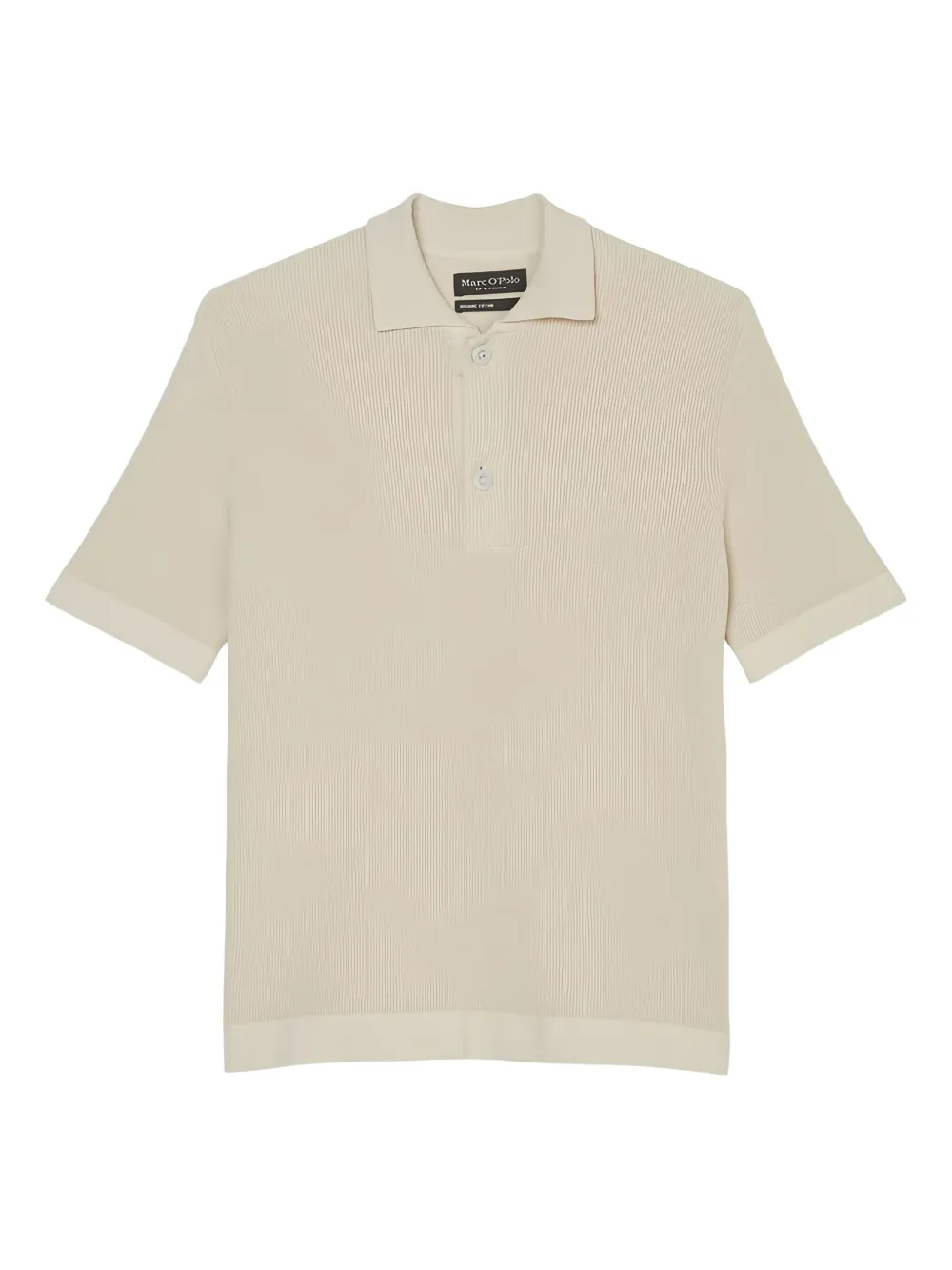 

Рубашка поло в рубчик с короткими рукавами Marc O'Polo, бежевый