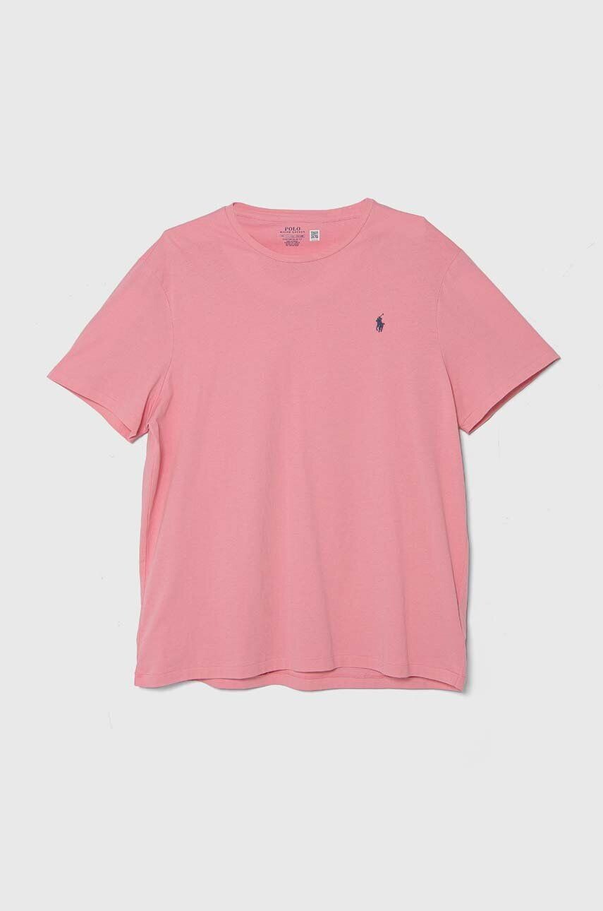 

Хлопковая футболка Polo Ralph Lauren, розовый
