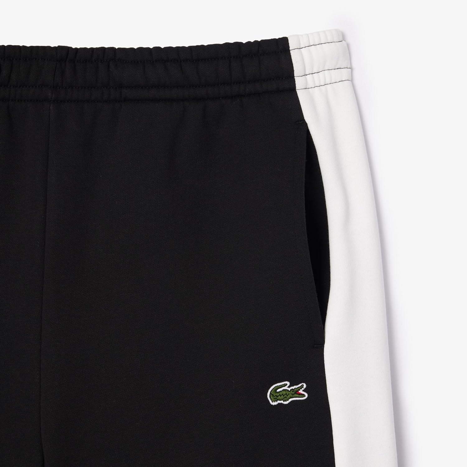 Шорты Lacoste, мужские, regular fit, с регулируемой талией, black/flour/croissant — фото 2