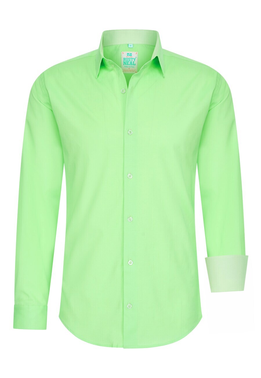 

Повседневная рубашка Rusty Neal Slim fit Button Up Shirt, светло-зеленый
