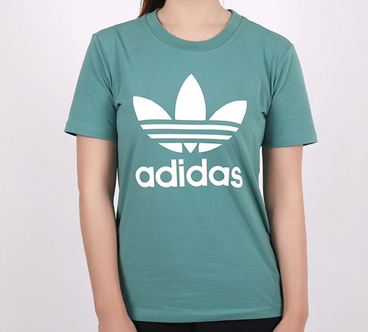 Футболка женская Будущее зеленое Adidas Originals — фото 3