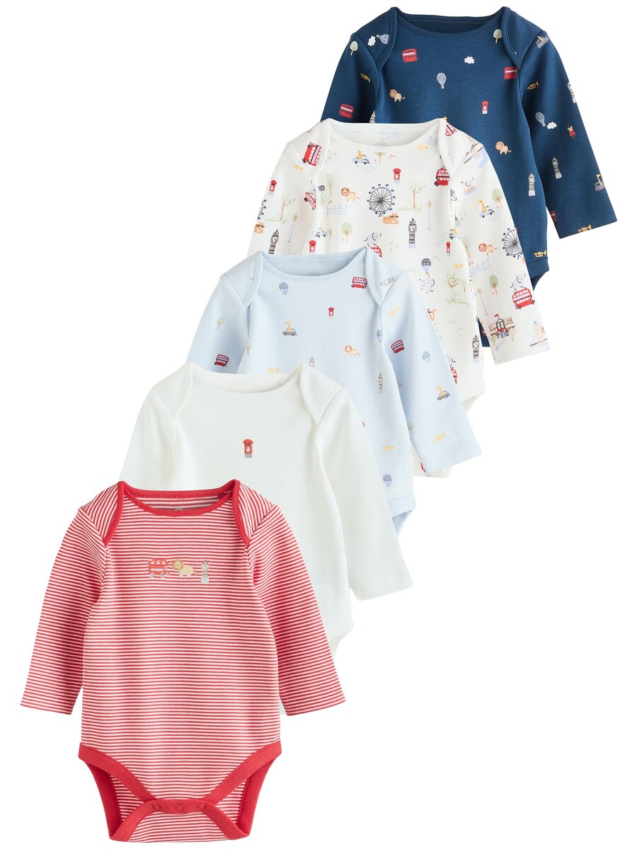 

Комбинезон/боди Next, светло-синий/темно-синий/красный/белый