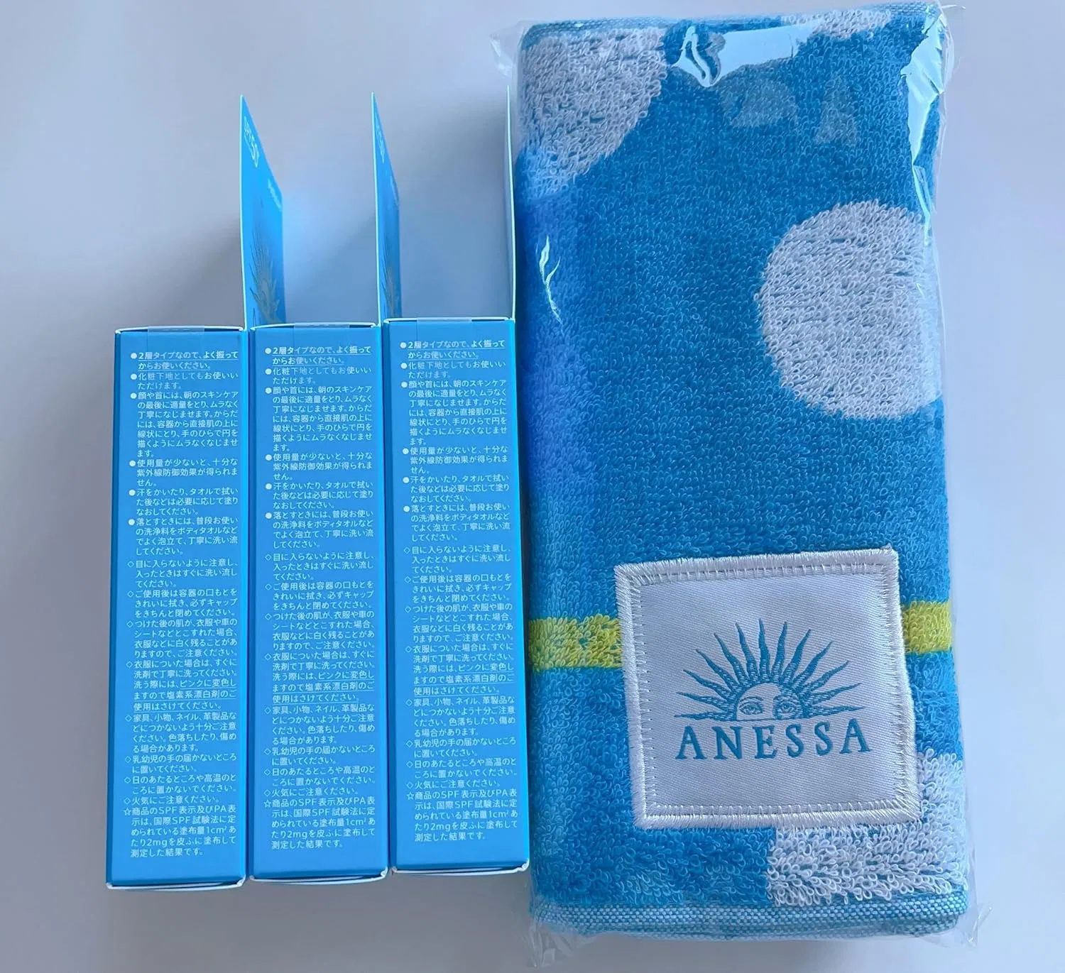 Солнцезащитное молочко ANESSA Perfect UV Skin Care Milk NA 60 мл + полотенце — фото 3