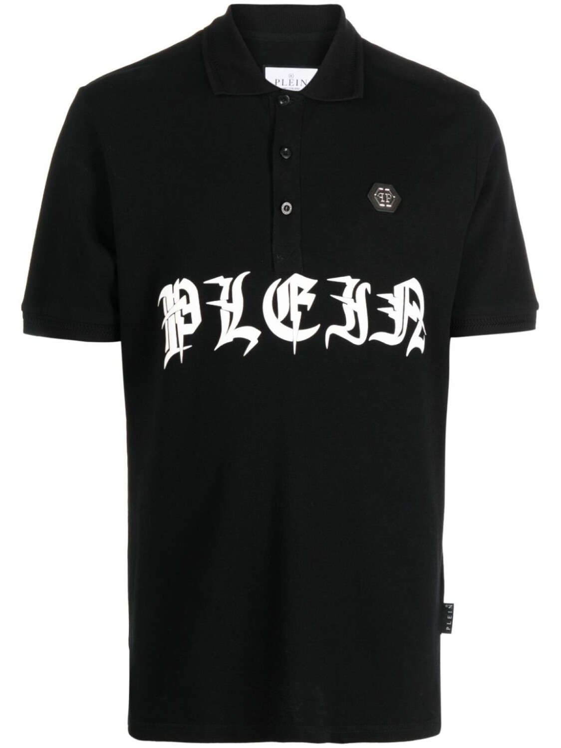 

Philipp Plein рубашка поло с короткими рукавами и логотипом, черный