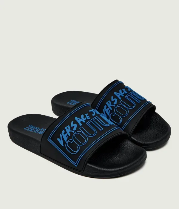 Тапочки FONDO SLIDE DIS.41 Versace Jeans Couture, черный — фото 3