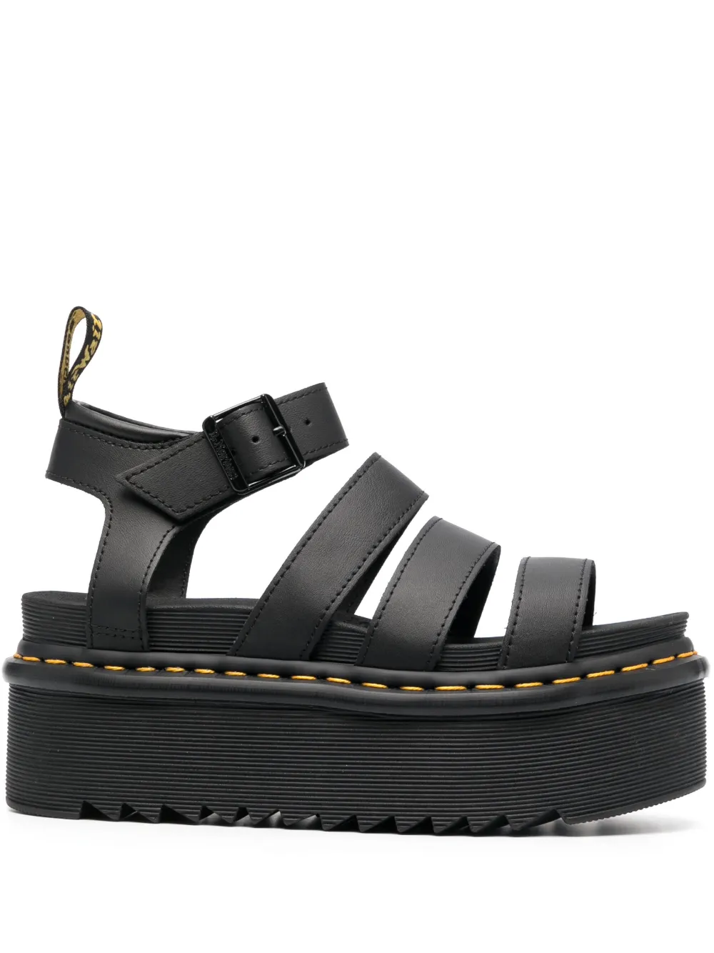 Сандалии на платформе Dr. Martens, черный